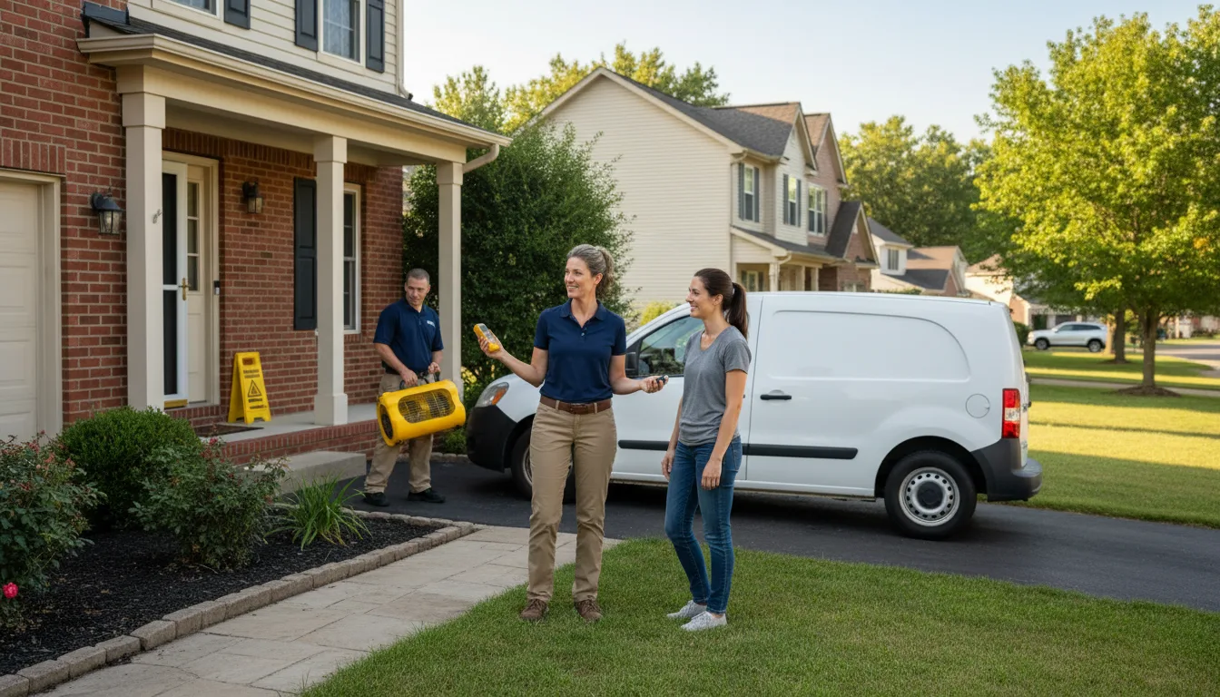 Residential water damage restoration in Jonas Ridge, NC